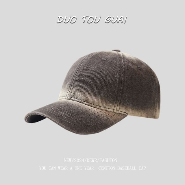 Washed Baseball Denim Cap