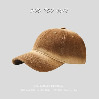 Washed Baseball Denim Cap