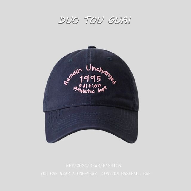 Embroidered Lettering Baseball Cap
