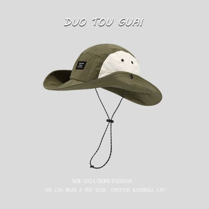 Tone Applique Bucket Two Hat