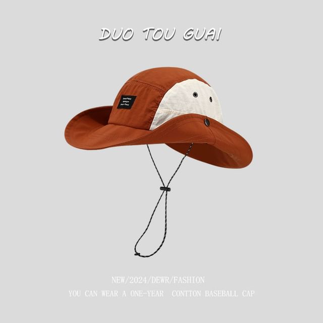 Tone Applique Bucket Two Hat