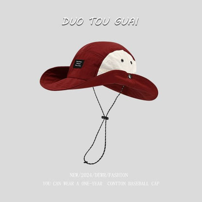 Tone Applique Bucket Two Hat