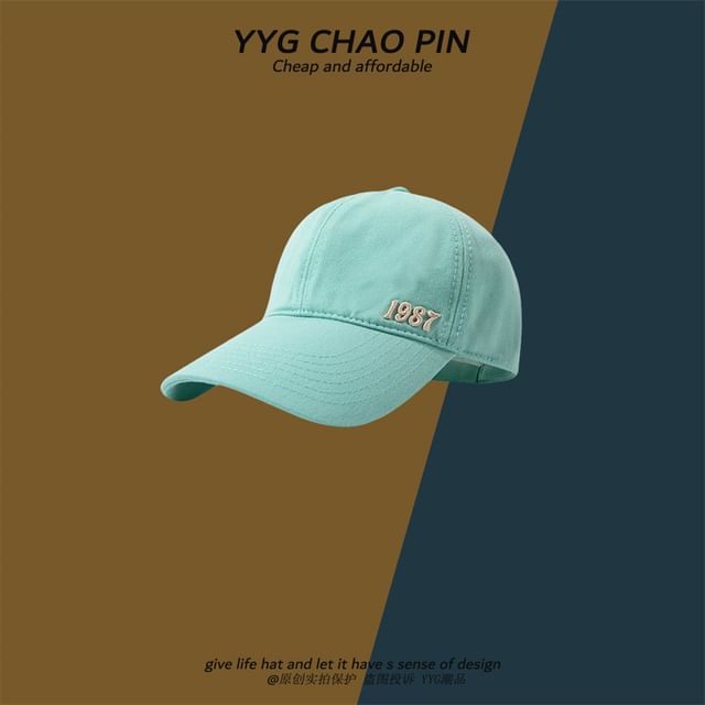 Baseball Top Cap Open Number Embroidered