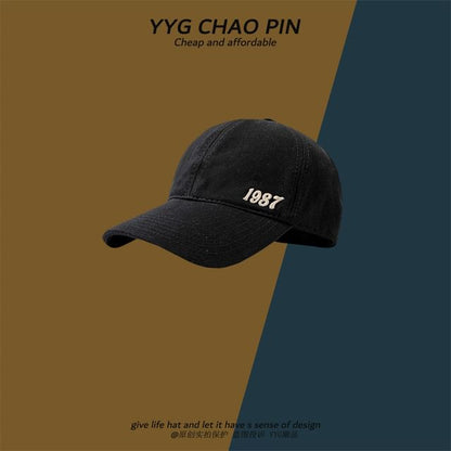 Baseball Top Cap Open Number Embroidered