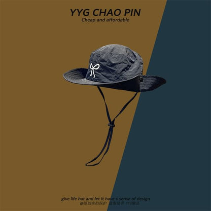 Hat Boonie Embroidered Bow