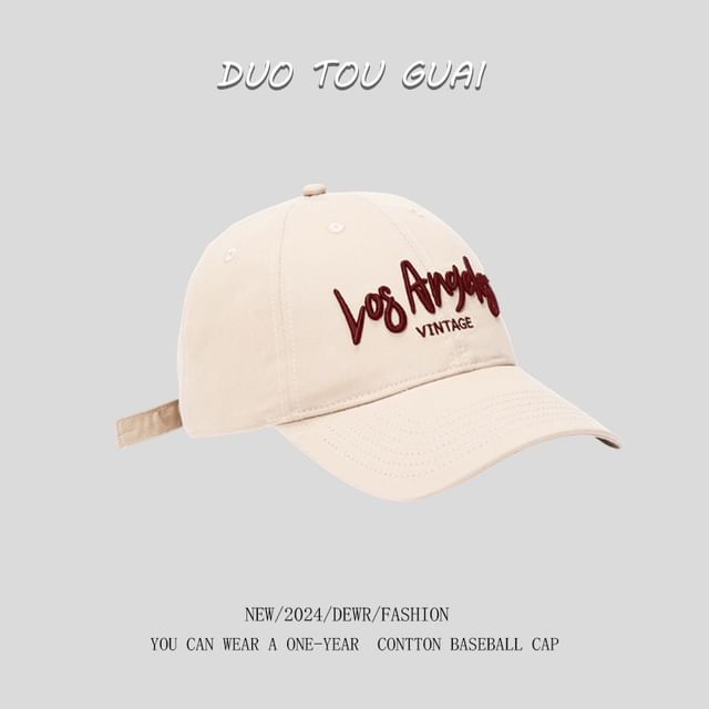 Cap Embroidered Lettering Baseball