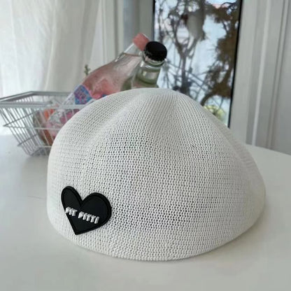 Knit Beret Heart