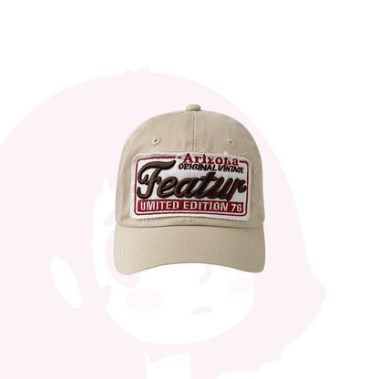 Cap Lettering Embroidered Baseball Applique