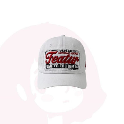 Cap Lettering Embroidered Baseball Applique
