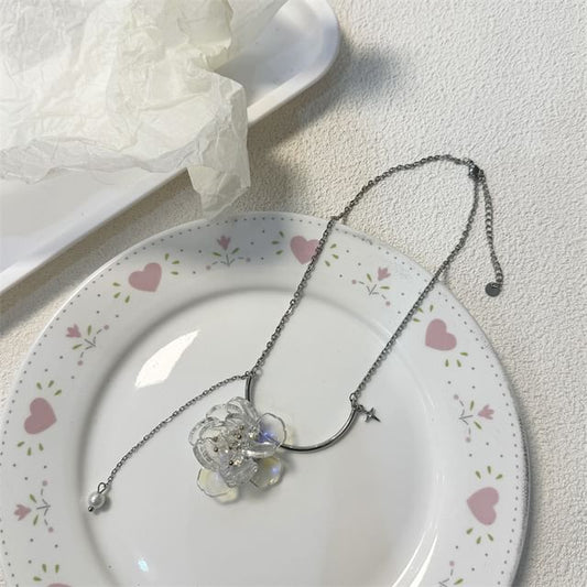 Wholesale Sample Floral Resin Pendant Alloy Choker