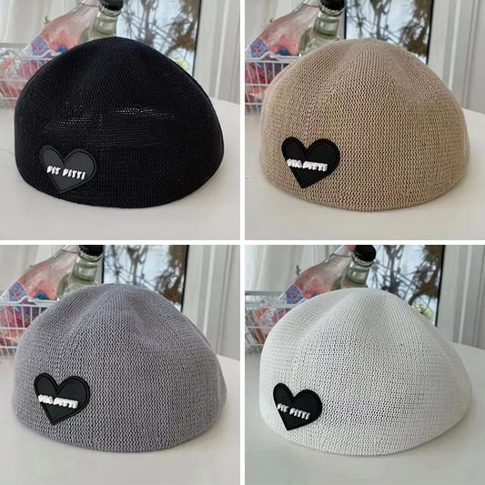 Knit Beret Heart