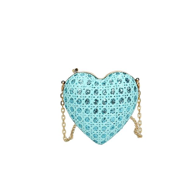 Chain Strap Heart Crossbody Bag