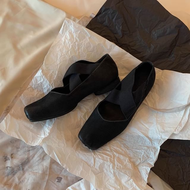 Block Leather Designs) Genuine (Various Heel Pumps