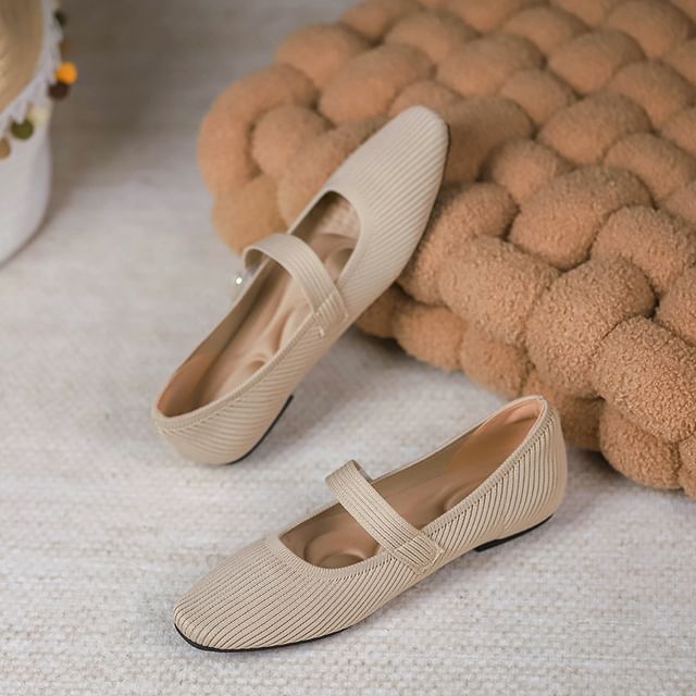 Jane Fabric Flats Plain Mary