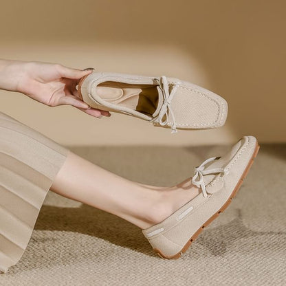 Bow Loafers Fabric
