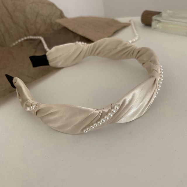 Faux Band Hair Pearl