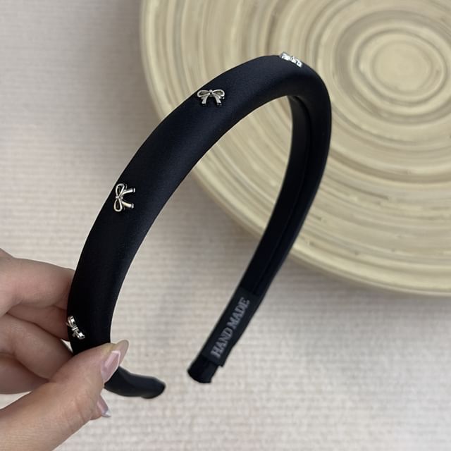 Bow Studded Hair / Clip Band