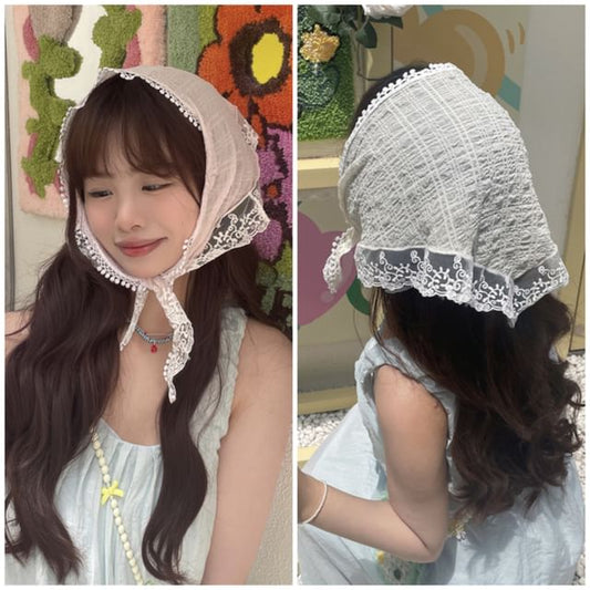 Headkerchief Lace Trim