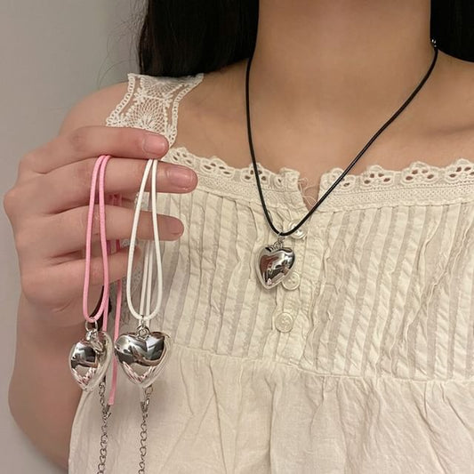 Wholesale Sample Heart Pendant Cord Necklace