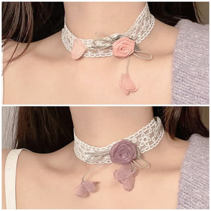 Floral Choker Lace