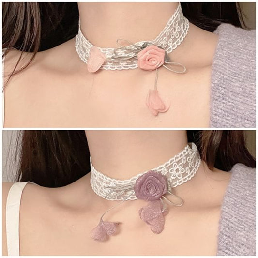 Floral Choker Lace