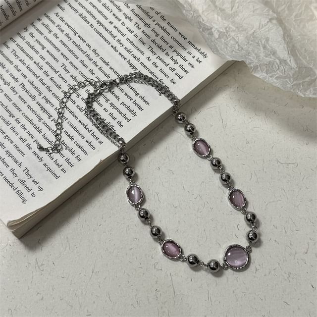 Necklace Beaded Gemstone