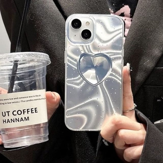 Holographic Phone Heart Case