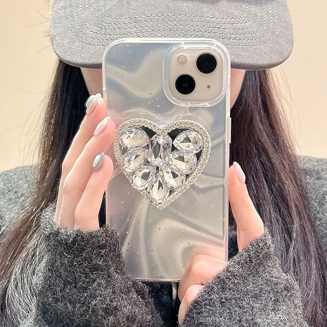 Holographic Phone Heart Case