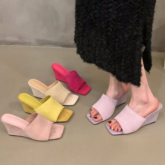 Sample Wedge Slide Sandals