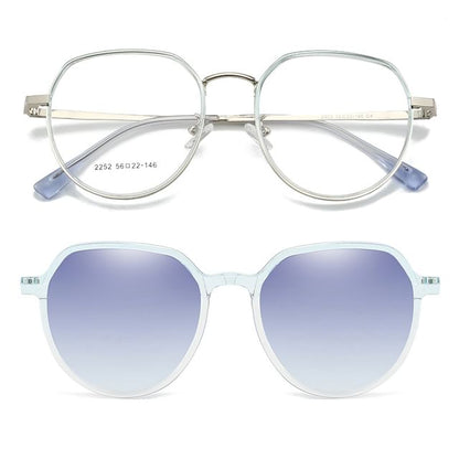 Wholesale Sample 2 in 1 Magnetic Clip On Sunglasses / Eyeglasses (Various Designs)