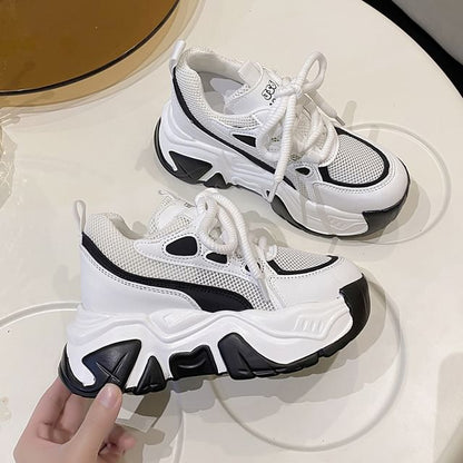Lace Up Sneakers Platform