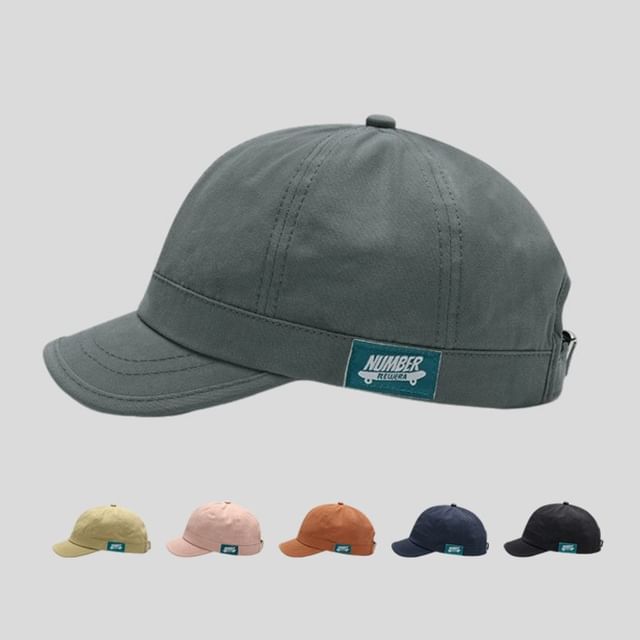 Brim Short Cap Applique Baseball