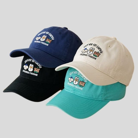 Cap Embroidered Baseball Cartoon