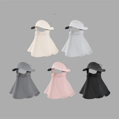 with Plain Face Neck Sun Protection Flap Cover