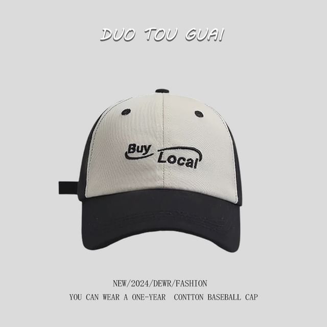 Baseball Lettering Embroidered Tone Cap Two
