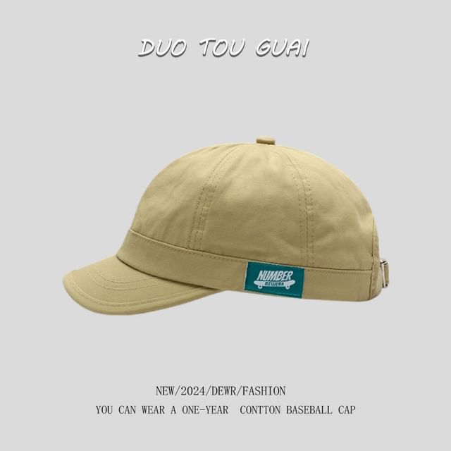 Brim Short Cap Applique Baseball