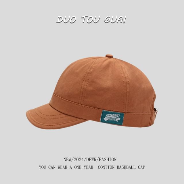 Brim Short Cap Applique Baseball
