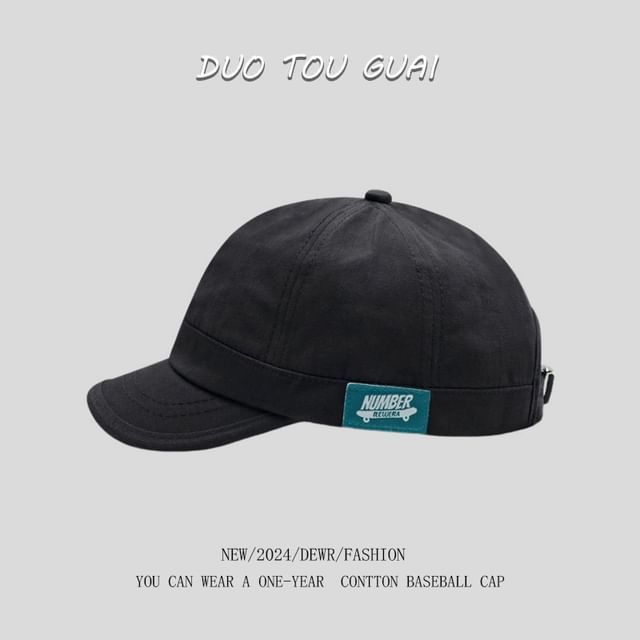 Brim Short Cap Applique Baseball