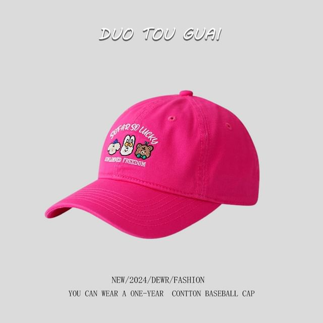 Cap Embroidered Baseball Cartoon