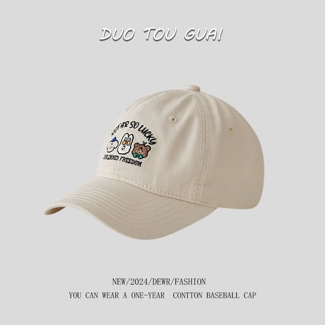 Cap Embroidered Baseball Cartoon