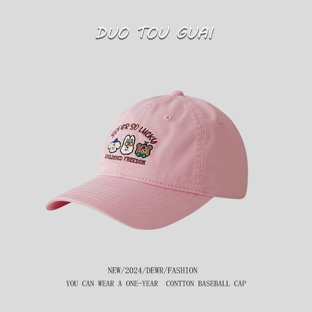 Cap Embroidered Baseball Cartoon