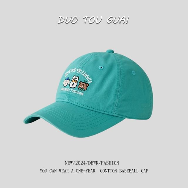 Cap Embroidered Baseball Cartoon