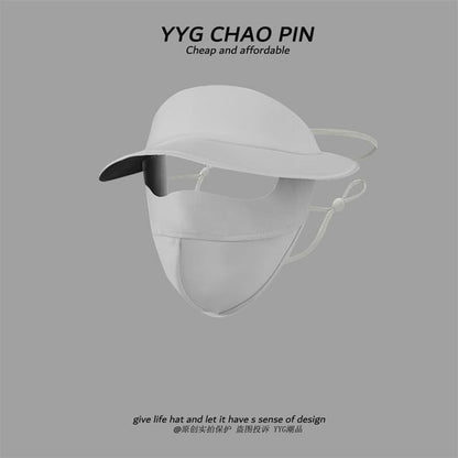 Brim Sun Protection with Cover Face Plain