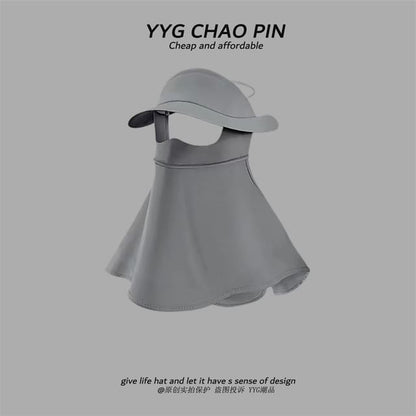 with Plain Face Neck Sun Protection Flap Cover