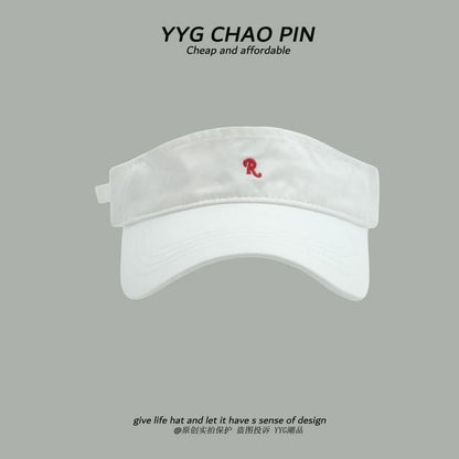 Visor Sun Embroidered Lettering