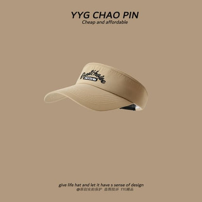 Lettering Sun Visor Embroidered