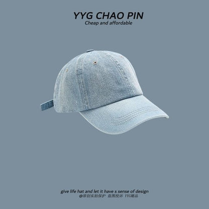 Cap Baseball Washed Denim