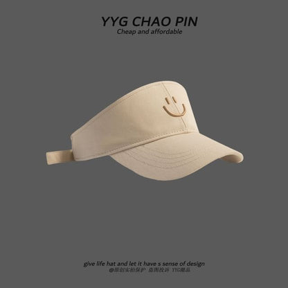 Smiley Face Sun Visor Embroidered