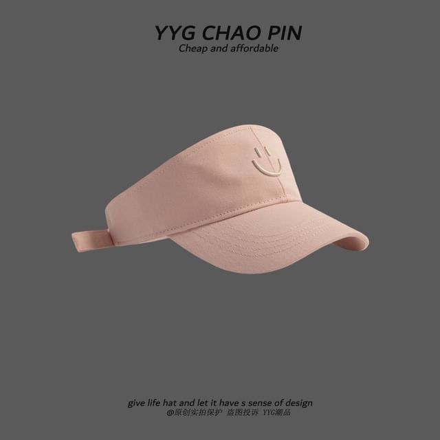 Smiley Face Sun Visor Embroidered