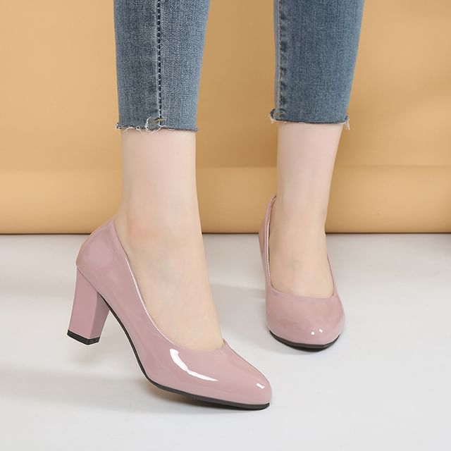 Pumps Block Heel Patent
